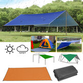 300x300cm Açık Hava Kamp Çadırı Güneşlik Yağmur Güneş UV Plaj Kiriş Çadırı Koruma Plaj Piknik Matı Zemin Ped Çadır Güneşlik