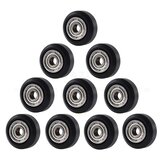 Creativity® 10PC Flat Type Openbuilds Plastic Wheel POM with Bearings Big Models Passive Round Wheel Ldler Pulley Gear Perlin Wheel for CR10 Ender 3