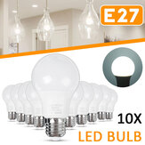 10PCS 5W Ampoule LED Globe E27 A60 Blanc Pur sans Scintillement Lampe à Domicile AC85-265V