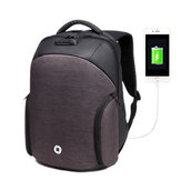 Plecak ładujący USB Dorywcza torba na komputer przeciwkradzieżowa z osłoną przeciwdeszczową i zamkiem szyfrowym