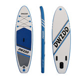 Planche de surf debout Stand Up Paddle Board DWZDD épaisse de 305x81x15 cm avec valves gonflables, pagaie, corde élastique, kits de réparation, ailerons, corde de pied et pompe