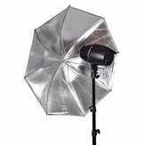 110 cm 43 inç Siyah Gümüş Fotoğraf Işık Stüdyo Softbox Için Yansıtıcı Şemsiye Reflektör