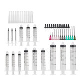 54Pcs/Set Dispensing Needle Kits Blunt Tip Syringe Needles Cap for Refilling and Measuring Liquids Industrial Glue Applicator 
