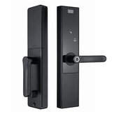 Inteligentny zamek drzwi 5 w 1 Inteligentny odcisk palca/hasło/przeciągnięcie/klucz/APP Odblokuj bezpieczeństwo działa w inteligentnym domu