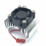 Aluminum Alloy 540/550 Motor Heatsink Radiator with Fan JST Connector for 1/8 1/10 RC Car Parts