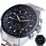 227 Business Style Men Armbanduhr Kalender Sub-Zifferblatt automatische mechanische Uhr