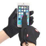 Dotykowe rękawiczki z pełnymi palcami do jazdy na rowerze zimą bez wiatru na ekranie dotykowym