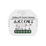 MoesHouse Tuya ZigBee3.0 Saklar Lampu Cerdas Zigbee+RF Switch Module SmartThings Diperlukan Kontrol Remote APP Bekerja dengan Alexa Google Home untuk Kontrol Suara