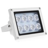 Illuminateur infrarouge 8 Array IR LEDS Vision nocturne grand angle étanche à l'eau pour sécurité CCTV 