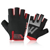 Мужские женские перчатки с открытыми пальцами для фитнеса, велосипедных тренировок, езды на мотоцикле, занятий в спортзале и спорта