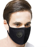 Masque de protection anti-poussière respirant élastique pour le cyclisme, lavable, avec protection anti-buée et filtre de masque.