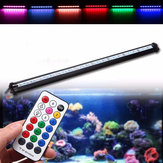 55см SMD5050 RGB жесткая LED свет прокладки воздушный пузырь аквариума аквариум лампа + AC220V пульт дистанционного управления