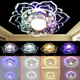 220V Moderne Kristallen LED-Plafondverlichting Woonkamer Thuis Vierkante Kroonluchters