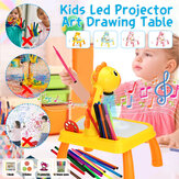 Gyerekeknek szóló LED projektor művészeti rajztábla, írószoftver és festőállvány, zenei projekcióval