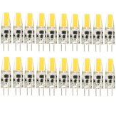 20X Lâmpada LED COB G4 2W Branco Quente Dimmable para Lustre Substituir Lâmpadas Halógenas DC/AC12V