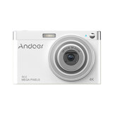 Câmera digital Andoer 4K 50MP com câmera de vídeo Tela IPS de 2,88
