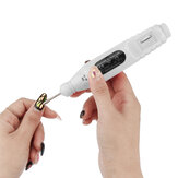 Máquina Elétrica de Broca de Unhas com Carregador USB para Polir e Moer Nail Art Manicure