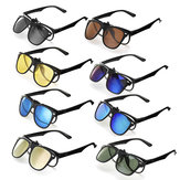 TR90 UV400 Поляризованные солнцезащитные очки Lense Clips Линзы Очки для На открытом воздухе Водительские Мужчины Женское
