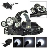 1 T6 2XP LEDサイクリングヘッドランプバイク充電式ヘッドライト 