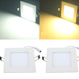 Panel de techo cuadrado de 8W Blanco/Cálido blanco Iluminación LED AC 85~265V