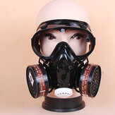 顔面ガスマスクフィルターレスピレーター安全呼吸器緊急＆ゴーグル保護