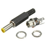 2.1mm x 5.5mm DC-connector mannelijke stekker en vrouwelijke paneelmontage-socket jack