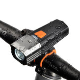 Farol de bicicleta USB recarregável de 900 lúmens com 5 modos à prova d'água
