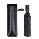 Guarda-chuva de armazenamento Bolsa portátil guarda-chuva capa de acampamento de absorção de água pu bolso guarda-chuva de couro