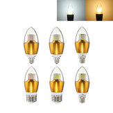Диммируемая лампа-свеча с LED-лампой E27 E14 E12 7W 60 SMD 3014 градусов Кельвина светло-белого и тепло-белого света, переменного тока 110 В