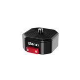 Ulanzi Claw Schnellwechselplatte Mini QR Plater mit 1/4 Zoll Schraubenlastfähigkeit von 50 kg für DSLR-Kamera