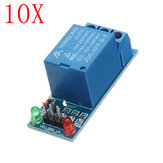 Módulo de interface da placa de relé de um canal com disparador de nível baixo de 10pcs a 5V DC AC 220V
