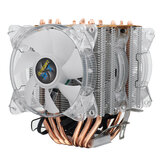 1/2/3 Ventole 4Pin 6 Heatpipes Colorful Ventola di raffreddamento retroilluminata per CPU Dissipatore di calore per AMD Intel