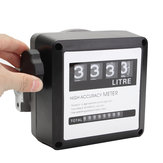 4 Digital Diesel Fuel Oil Flow Meter Counter Diesel Gasoline Petrol Oil Flow Meter Counter Gauge