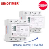 SINOTIMER STVP-930 63A 80A 380V 3相自己回復保護装置 自己再接続サージ電圧プロテクター DINレールマウント