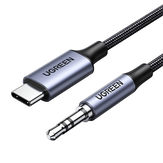 UGREEN USB C auf 3,5 mm Audio Aux Kabel 1m DAC Chip Kopfhörer Type-C Stecker Klinkenstecker Adapter Auto Auxiliary Stereokabel CM450