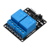 Arduino ile çalışan resmi Arduino kartları ile çalışan üç adet optik bağlantılı koruma rölesi genişletilmiş pano Geekcreit için 3 adet 2 Kanallı Röle Modülü 12V