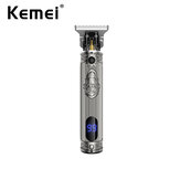 Kemei KM-700H Cortapelos profesional de precisión sin cable con visualización LCD