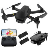 FLYHAL E69 WIFI FPV avec caméra grand angle HD 1080P, mode de maintien élevé, drone pliable Quadcopter RTF