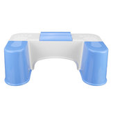 Tocador antideslizante Taburete higiénico Soporte para teléfono plegable Crouch Hole Diseño Cuarto de baño Accesorio para inodoro