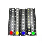 100 قطعة 5 ألوان × 20 قطعة 0402 2835 1210 1206 0805 0603 3014 3020 تصنيف SMD LED طقم الصمام الثنائي أخضر / أحمر / أبيض / أزرق / أصفر
