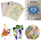مجموعة من 18 قطعة لأدوات الورق المفروشات DIY ورسم ورق الكرافت لجمع الفنون