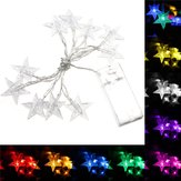 1M 10LEDs Fairy Light String LED Batarya Güç Romantik Yıldız Partisi Noel Bahçe Dekor