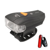مجموعة إضاءة الدراجات XANES® 600LM XPG + 2 مصباح دراجة LED 5 وضعيات شحن USB مع ضوء تحذير خلفي بـ 4 وضعيات