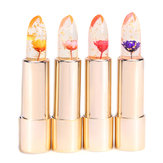 Kailijumei Color Changing Jelly Flower Lip Stick Gold Foil Moisturizing Clear Lipstick Kiss-proof