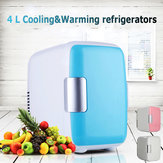 Mini refrigerador portátil de 4L com função de resfriamento e aquecimento para carro, casa e escritório