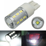 12V W21 / 5W T20 Xenon White 18 LED Parkowanie Ogon Backup Rewers lampa żarówka