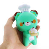 Squishy Bear Baker Chef Jumbo 14cm Slow Rising Collection Gift Decor Soft Squeeze Toy