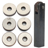 Conjunto de 7 ferramentas de ranhura de roda única de surpe linear direto de 0,5/1,5/2 mm.