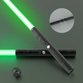 Épée laser métallique 2-en-1 avec son d'impact et sept lumières colorées, rechargeable, parfaite pour le cosplay et le jeu de rôle