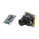RunCam Control Adapter + Eachine SpeedyBee 600TVL 2.3mm FOV 145 Degree Mini FPV Cámara Combo 